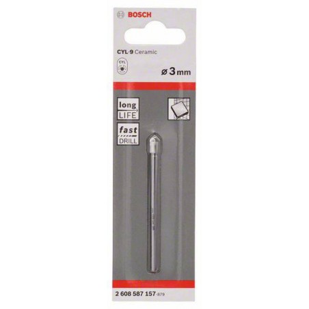 2608587157 BOSCH Burghiu ceramica,portelan, prindere cilindrica,3x70mm