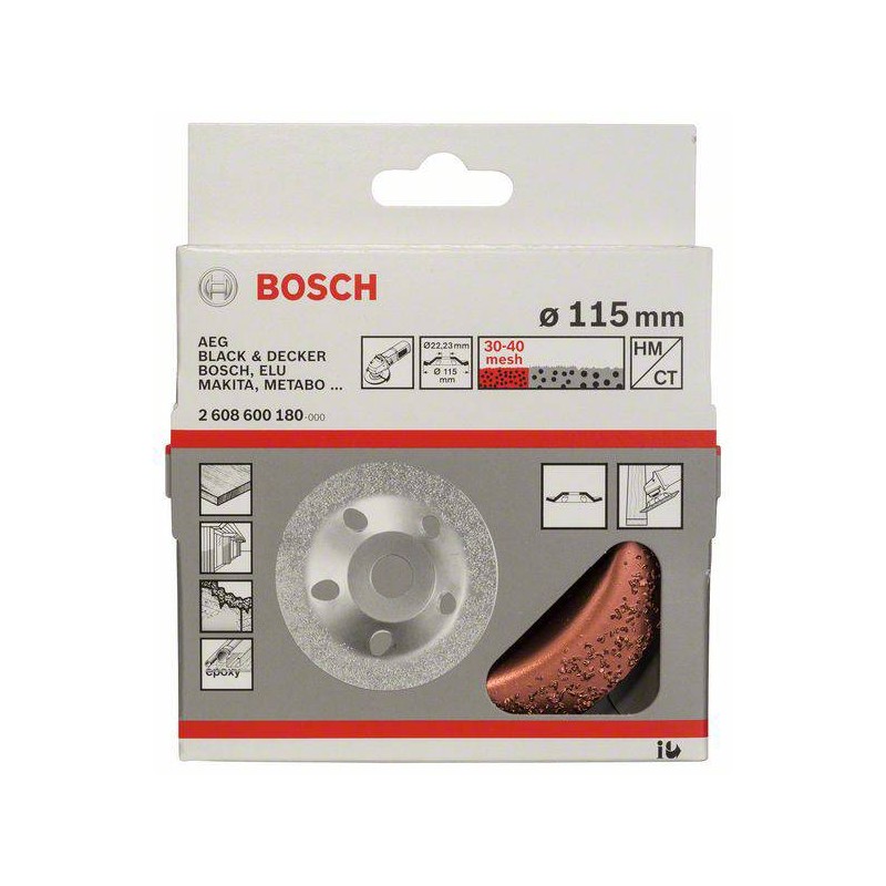 2608600180 BOSCH Disc oala cu carburi metalice 115 mm, fin, inclinat