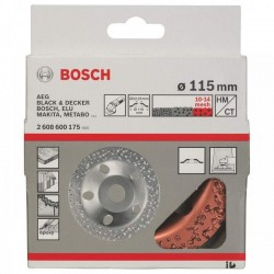 2608600175 BOSCH Disc oala cu carburi metalice 115X22.2mm,grosier,plan