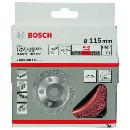 2608600176 BOSCH Disc oala cu carburi metalice 115X22.2mm, medie, plan