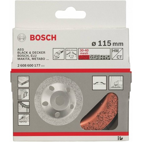 2608600177 BOSCH Disc oala cu carburi metalice 115X22.2mm, fin, plan 2608600177 BOSCH Disc oala cu carburi metalice 115X22.2mm, fin, plan