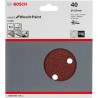 2608605716 BOSCH Set 5 foi abrazive rotunde 150mm, G40, 6 gauri, Velcro