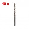 780343 HIKOKI (HITACHI) Set 10 burghie pentru metal HSS-G, 7.80x75x117 mm