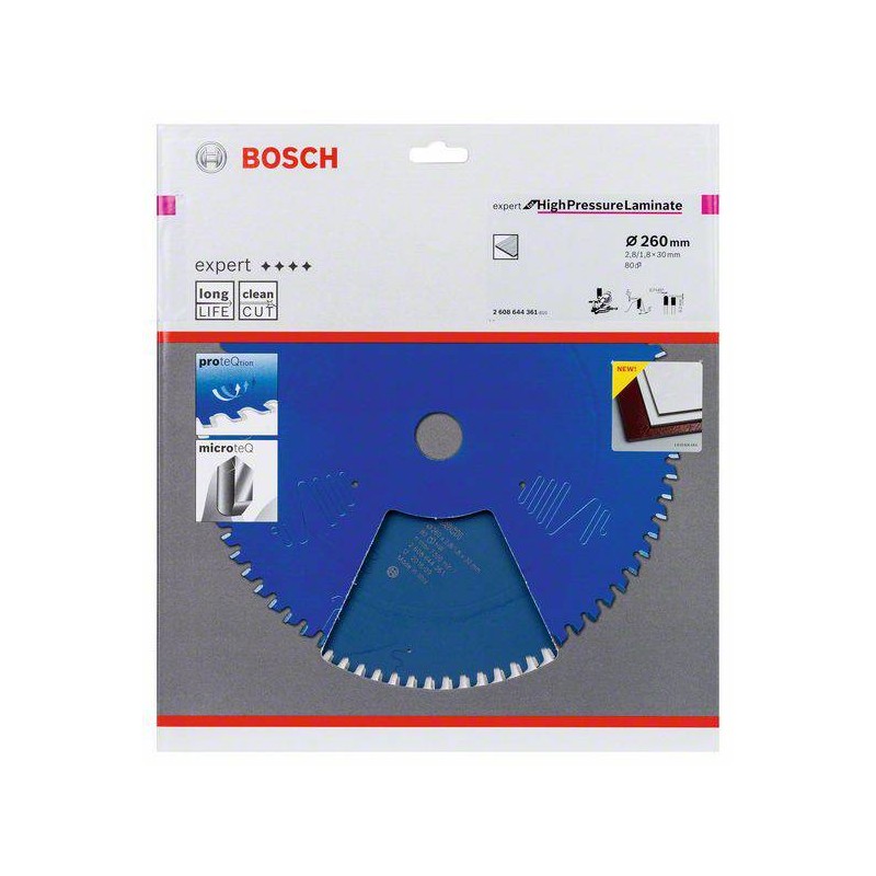 2608644361 BOSCH Panza fierastrau circular stationar, 260x30x2.8mm,80T