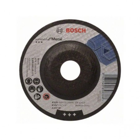 2608603182 BOSCH Disc de degrosare cu degajare, metal, 125x22.23x6 mm