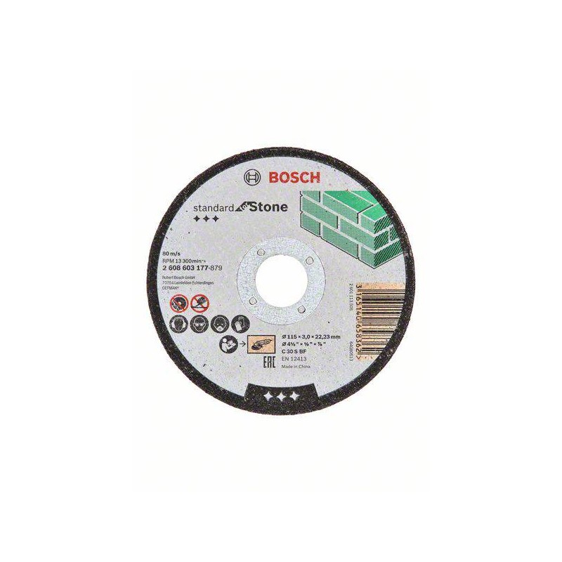 2608603180 BOSCH Disc taiere piatra drept, 230x22.23x3 mm