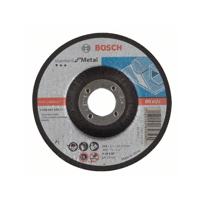 2608603161 BOSCH Disc abraziv pentru debitat metal, 180x22.23x2.5 mm