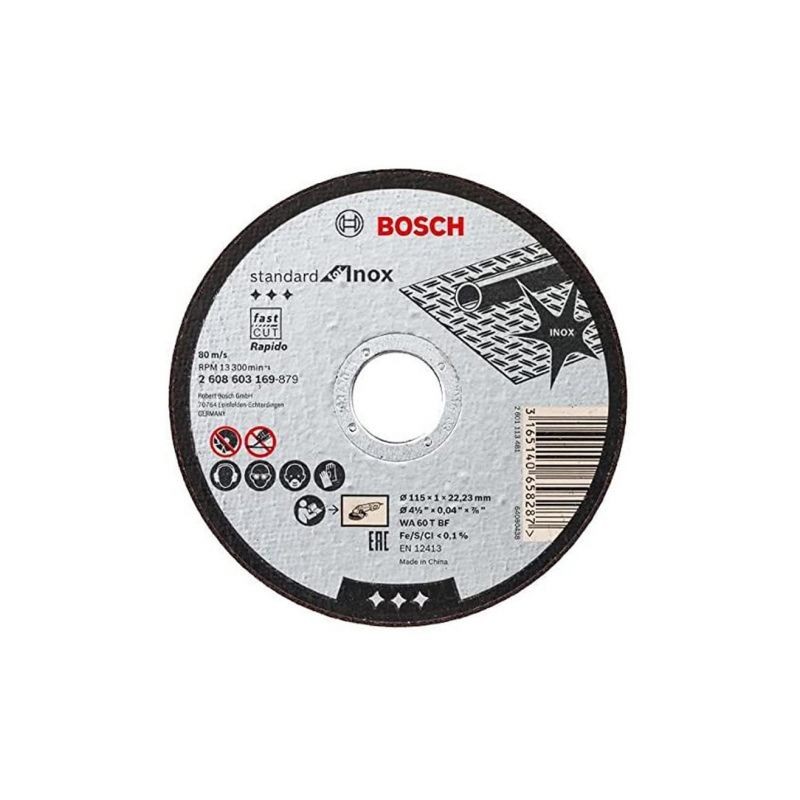 2608603170 BOSCH Disc abraziv pentru debitat inox, 115x22.23x1.6 mm