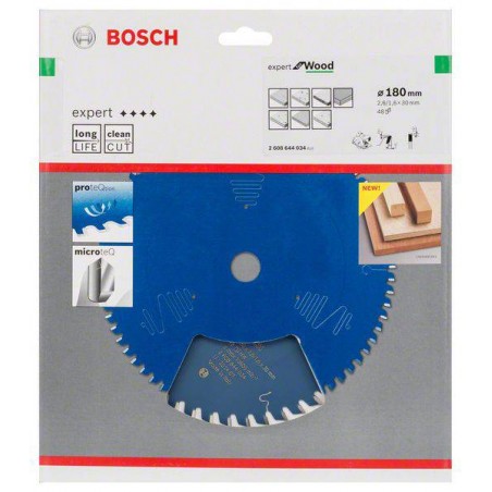 2608644034 BOSCH Panza de ferastrau circular, lemn, 180x30x2.6 mm, 48T