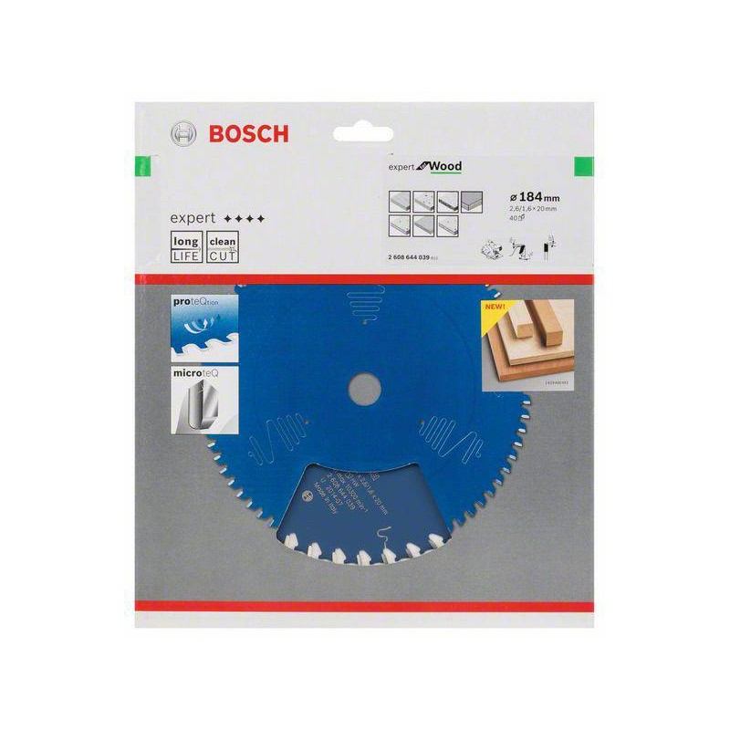 2608644039 BOSCH Panza de ferastrau circular, lemn, 184x20x2.6 mm, 40T