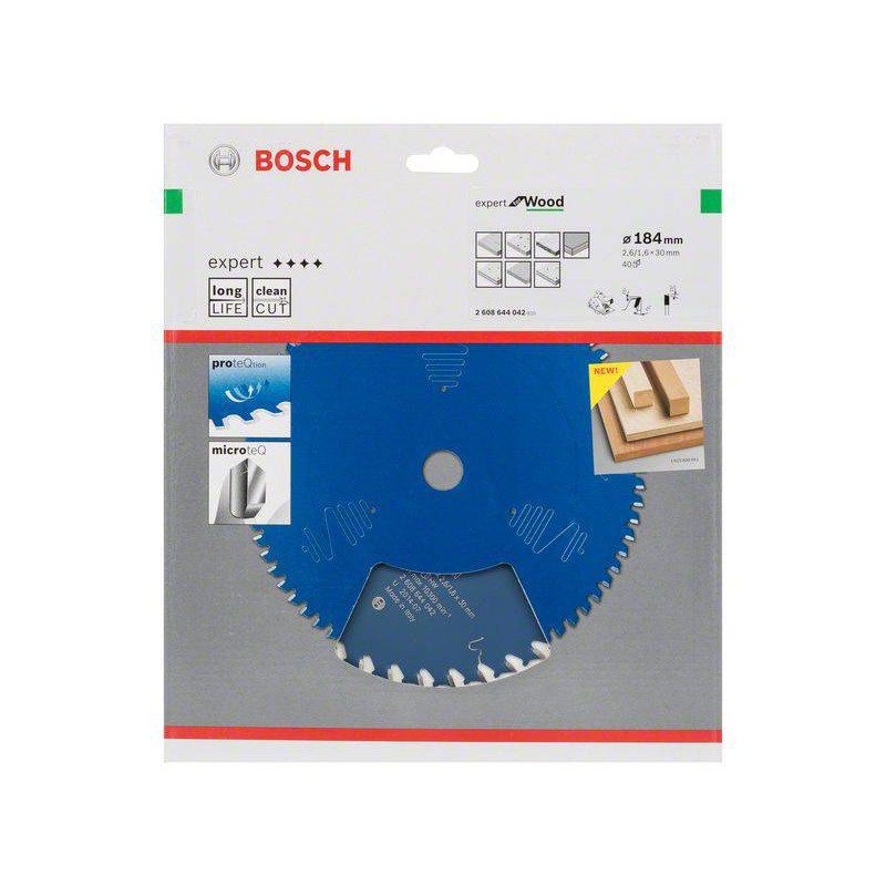 2608644042 BOSCH Panza de ferastrau circular, lemn, 184x30x2.6 mm, 40T