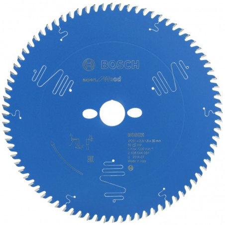 2608644091 BOSCH Panza de fierastrau circular, 260x30x2.8 mm, 80 dinti