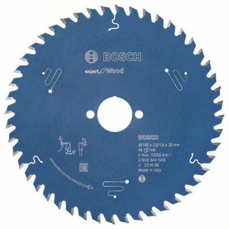 2608644049 BOSCH Panza de ferastrau circular, lemn, 190x30x2.6 mm, 48T