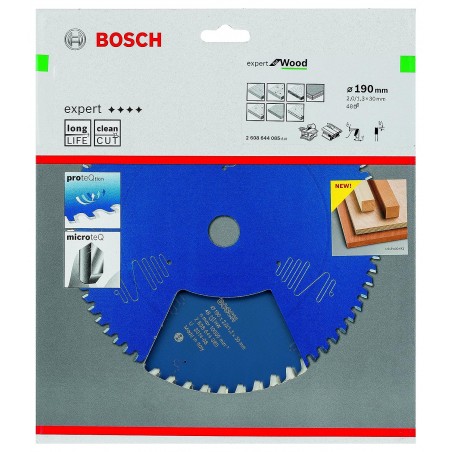 2608644085 BOSCH Panza de ferastrau circular, lemn, 190x30x2 mm, 48T