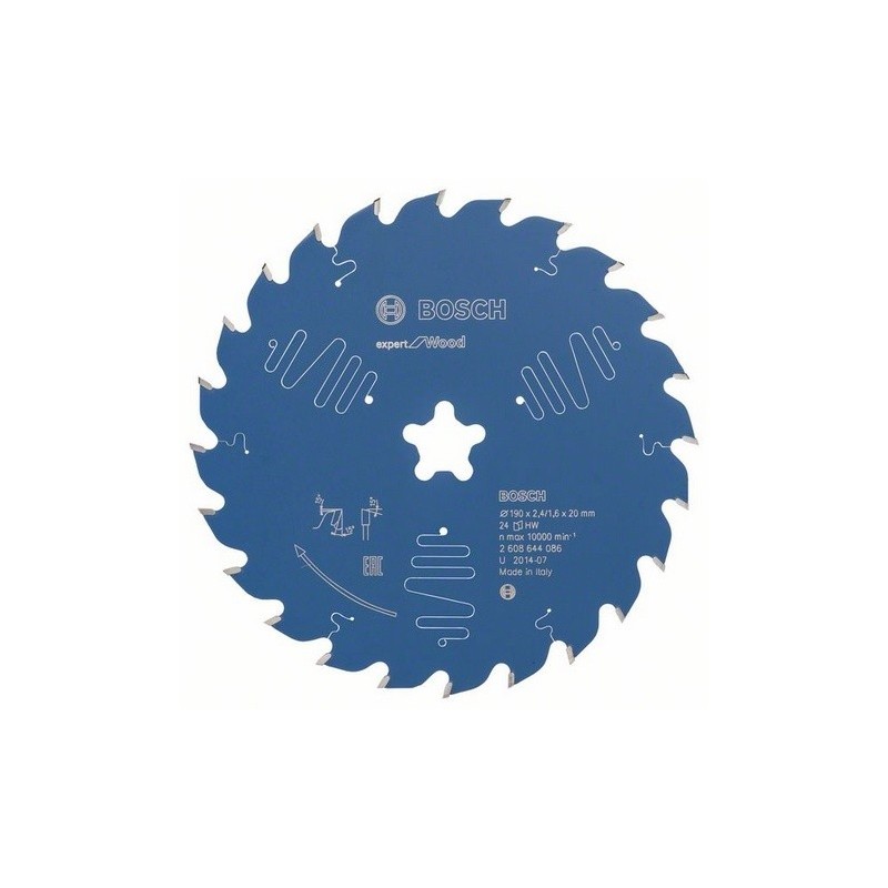 2608644086 BOSCH Panza de ferastrau circular, lemn, 190x2.4 mm, 24T