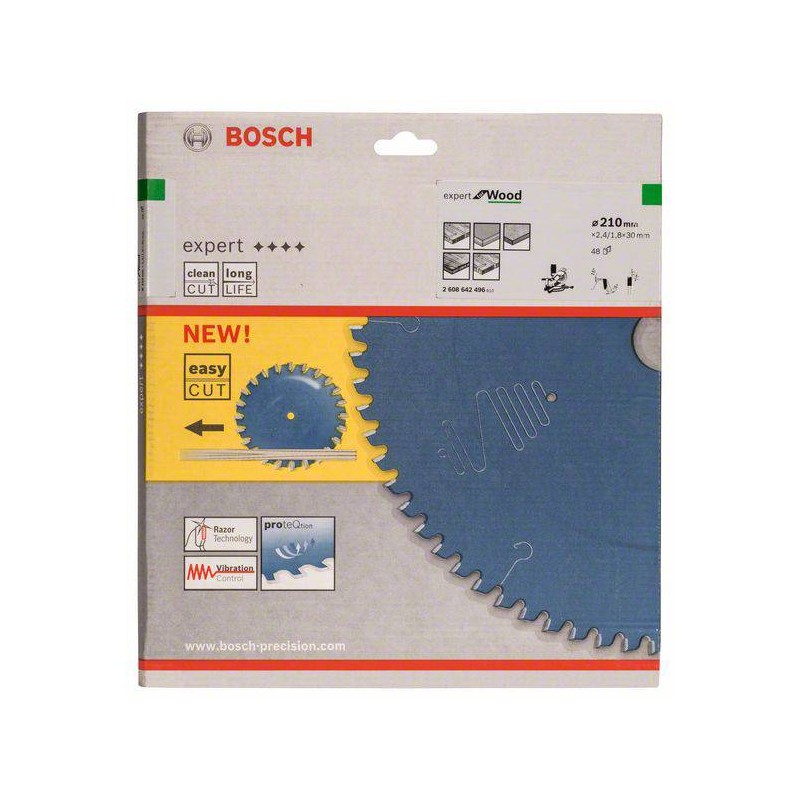 2608642496 BOSCH Panza de ferastrau circular, lemn, 210x30x2.4 mm, 48T