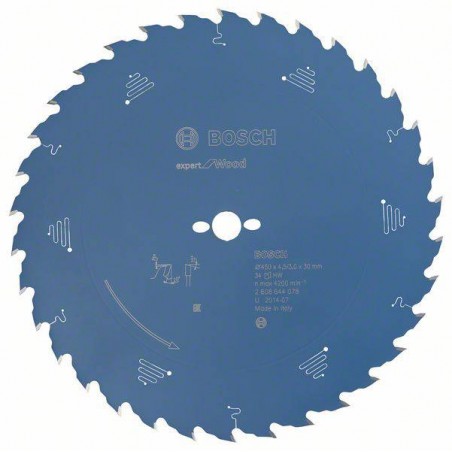 2608644078 BOSCH Panza fierastrau circular lemn, 450x30x4.5 mm, 34 T