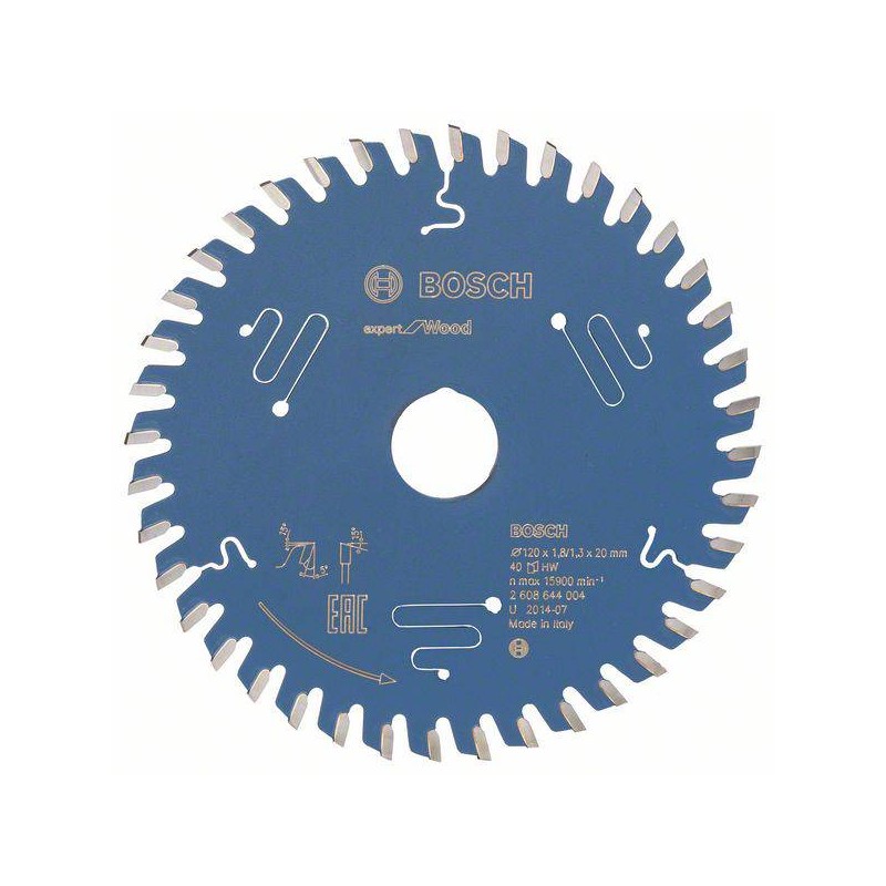 2608902136 BOSCH Panza fierastrau circular lemn, 120x20x1.8 mm, 40T
