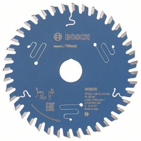 2608902136 BOSCH Panza fierastrau circular lemn, 120x20x1.8 mm, 40T