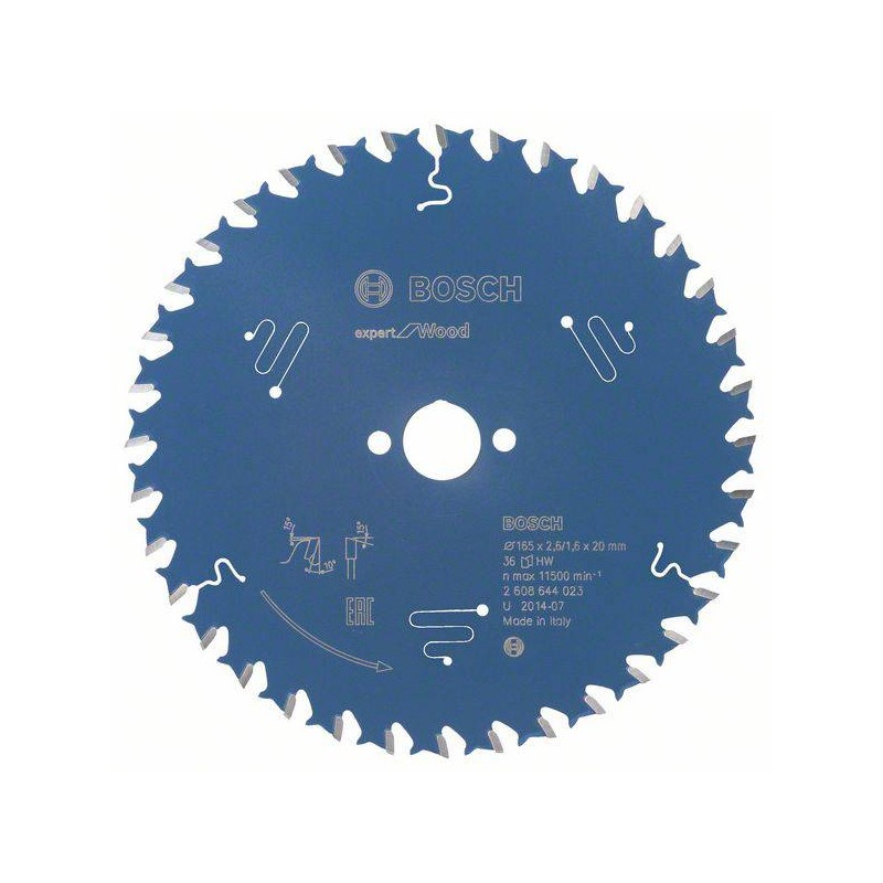 2608644023 BOSCH Panza fierastrau circular lemn,165x20x2.6mm, 36 T