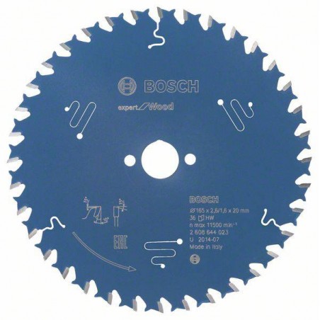 2608644023 BOSCH Panza fierastrau circular lemn,165x20x2.6mm, 36 T
