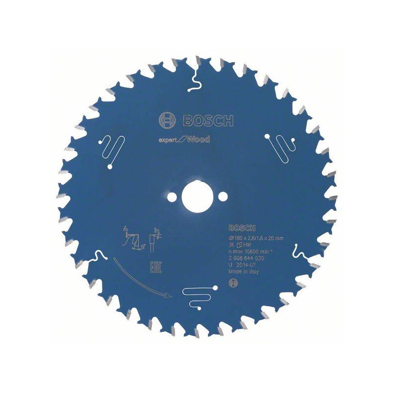 2608644030 BOSCH Panza fierastrau circular lemn, 180x20x2.6 mm, 36 T