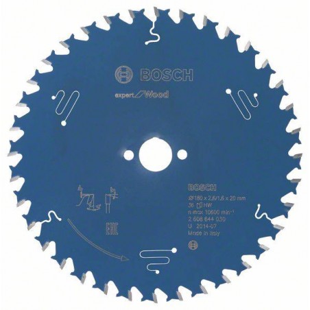 2608644030 BOSCH Panza fierastrau circular lemn, 180x20x2.6 mm, 36 T