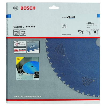 2608643058 BOSCH Panza fierastrau circular pentru otel,230x25.4x2mm, 48T