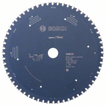 2608643059 BOSCH Panza fierastrau circular pentru otel,254x25.4x2.6mm,60T