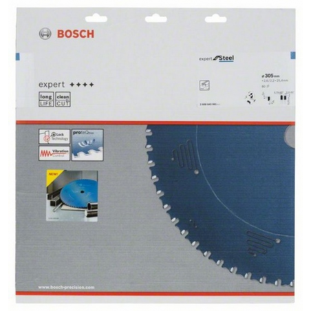 2608643061 BOSCH Panza fierastrau circular pentru otel,305x25.4x2.6mm,80T