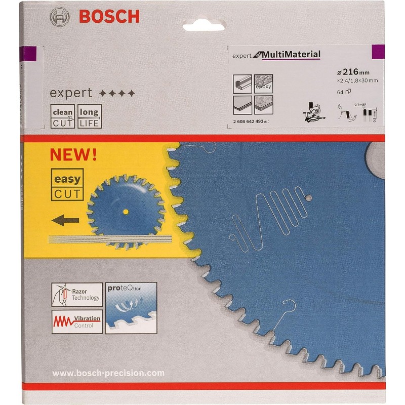 2608642493 BOSCH Panza fierastrau circular multimaterial,216x30mm, 64T
