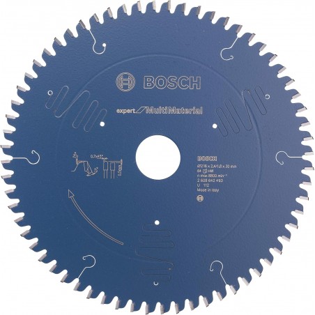 2608642493 BOSCH Panza fierastrau circular multimaterial,216x30mm, 64T