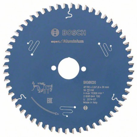 2608644100 BOSCH Panza fierastrau circular, aluminiu, 184x30x2.6mm,56T