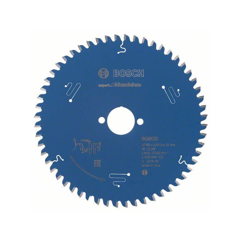 2608644102 BOSCH Panza fierastrau circular, aluminiu, 190x30x2.6mm,56T