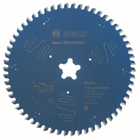 2608644117 BOSCH Panza fierastrau circular,aluminiu,190mm,58T,gaura stea