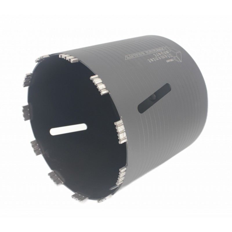 Carota diamantata PREMIUM ø202mm x 180mm x M16 pentru gaurire Beton armat, Zidarie, Granit