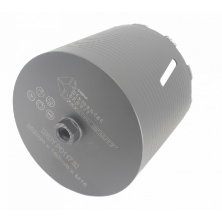 Carota diamantata PREMIUM ø202mm x 180mm x M16 pentru gaurire Beton armat, Zidarie, Granit