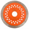 Disc diamantat pentru taiat Granit, Piatra, Beton armat, Materiale dure TURBO Laser 115x22,23mm SUPER PREMIUM