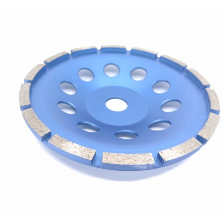 Disc cupa diamantata pentru slefuire Beton/Abrazive 180x22,2mm Standard Profesional - BlueLine