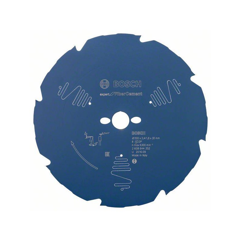 2608644352 BOSCH Panza ferastrau circular,fibrociment,300x30x2.4mm, 8T