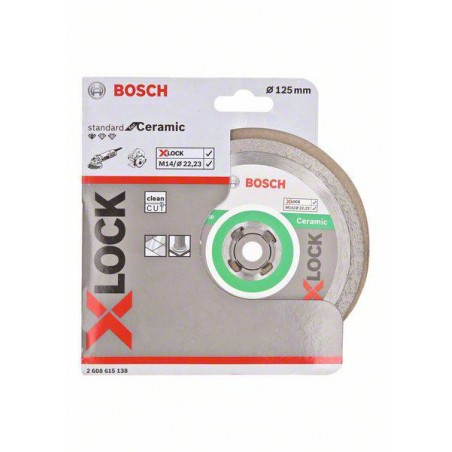 2608615138 BOSCH Disc de taiere diamantat X-LOCK ceramica, 125x22.2 mm