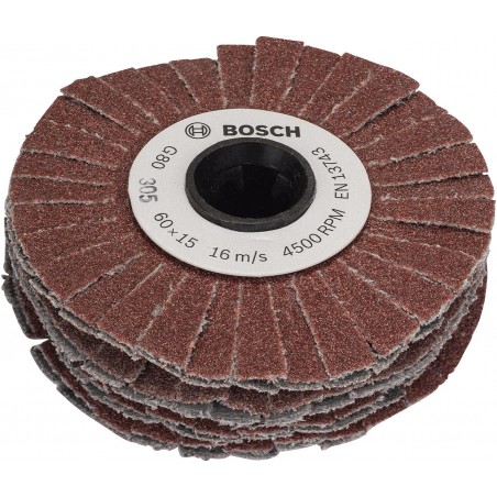 BOSCH Rola slefuit flexibila pentru lemn, 15 mm, G120