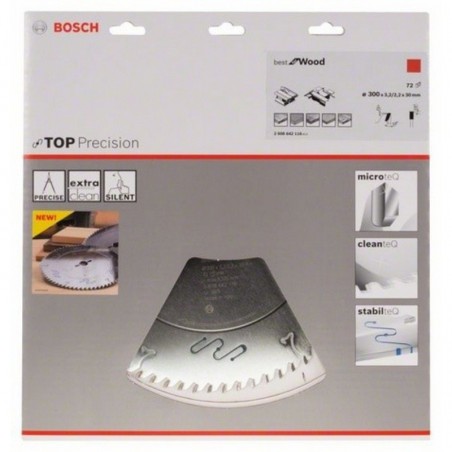 2608642116 BOSCH Panza circular Best for Wood, 300x30x3.2/2.2 mm, 72T
