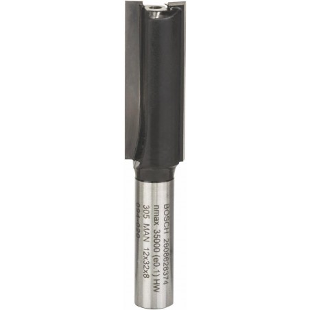 2608628374 BOSCH Freza pentru caneluri, lemn, 12x32x62 mm, tija 8 mm