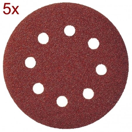 2609256A26 BOSCH Set 5 foi abrazive, slefuitor, granulatie 180, 8gauri