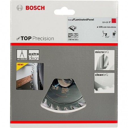 2608642128 BOSCH Top Precision Laminated Panel,100x22x2.8/3.6mm,12+12T