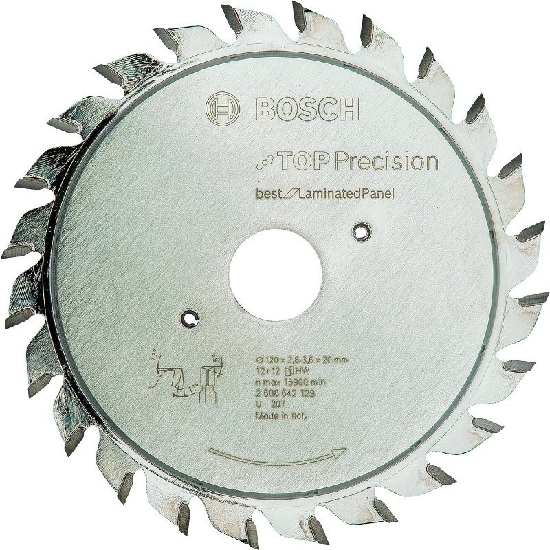 2608642129 BOSCH Top Precision Laminated Panel,120x20x2.8/3.6mm,12+12T
