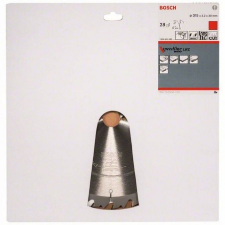 2608640682 BOSCH Panza taiat lemn SpeedLine Wood, 315x30x3.2 mm, 28T