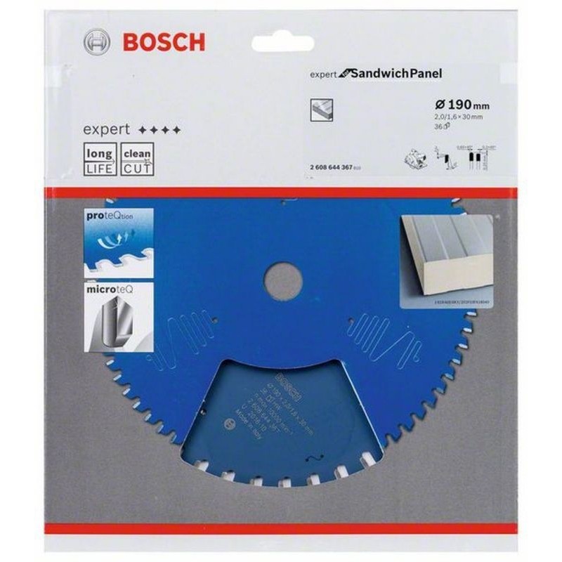 2608644367 BOSCH Panza fierastrau, panouri sandwich, 190x30x2 mm, 36 T