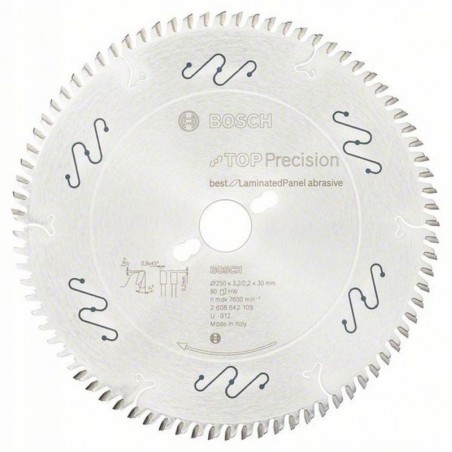 2608642109 BOSCH Panza Best For Laminated, 250x30x3.2/2.2 mm, 80T